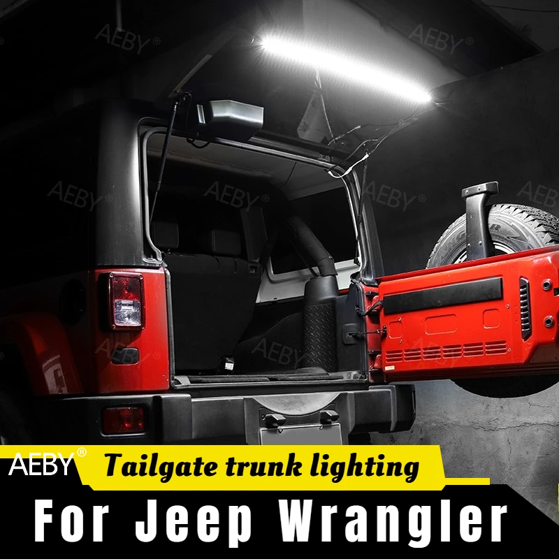 

For Jeep Wrangler 2018-2023 LED trunk cargo light super bright waterproof,tailgate light bar,Reversing brake light,Accessories
