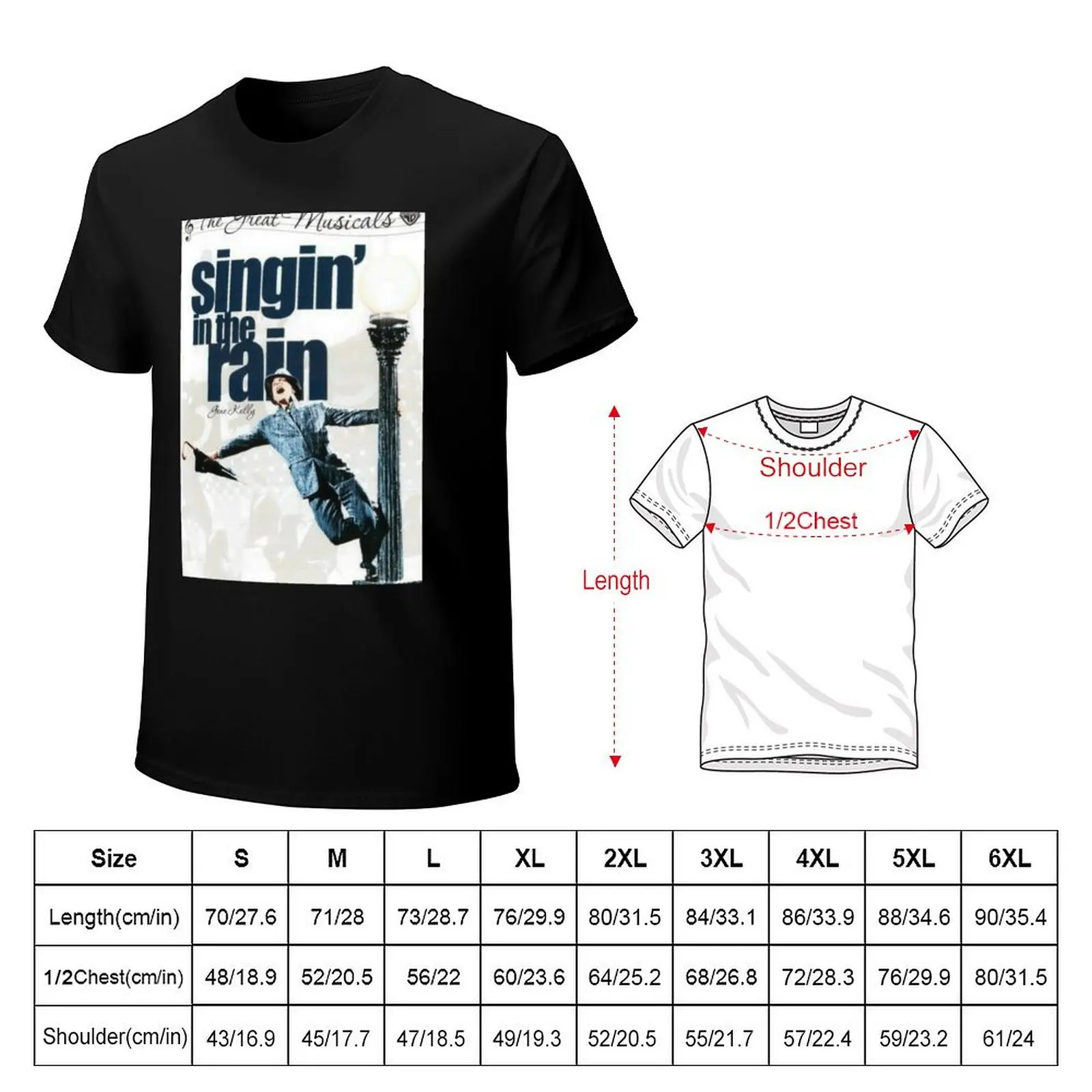 Singin' In The Rain (1952) Movie T-Shirt man t shirts for men casual T-Shirt