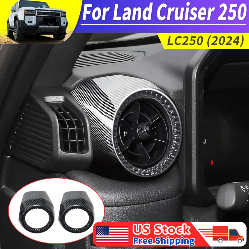

Для Toyota Land Cruiser 250 1958 Prado LC250 2024 года, левая и правая декоративная крышка для вентиляционного отверстия, аксессуары для интерьера