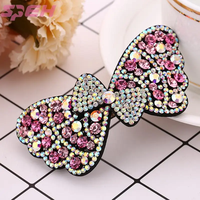 trade hot selling headwear  women's hairpin fashion butterfly shape word clip manufacturers wholesale hair accessories