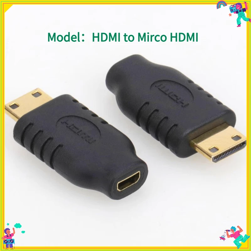 

1 шт. мини-HDMI-Micro HDMI-кабель-переходник «папа-мама» для мобильных устройств HDMI-папа D-адаптер для подключения ТВ