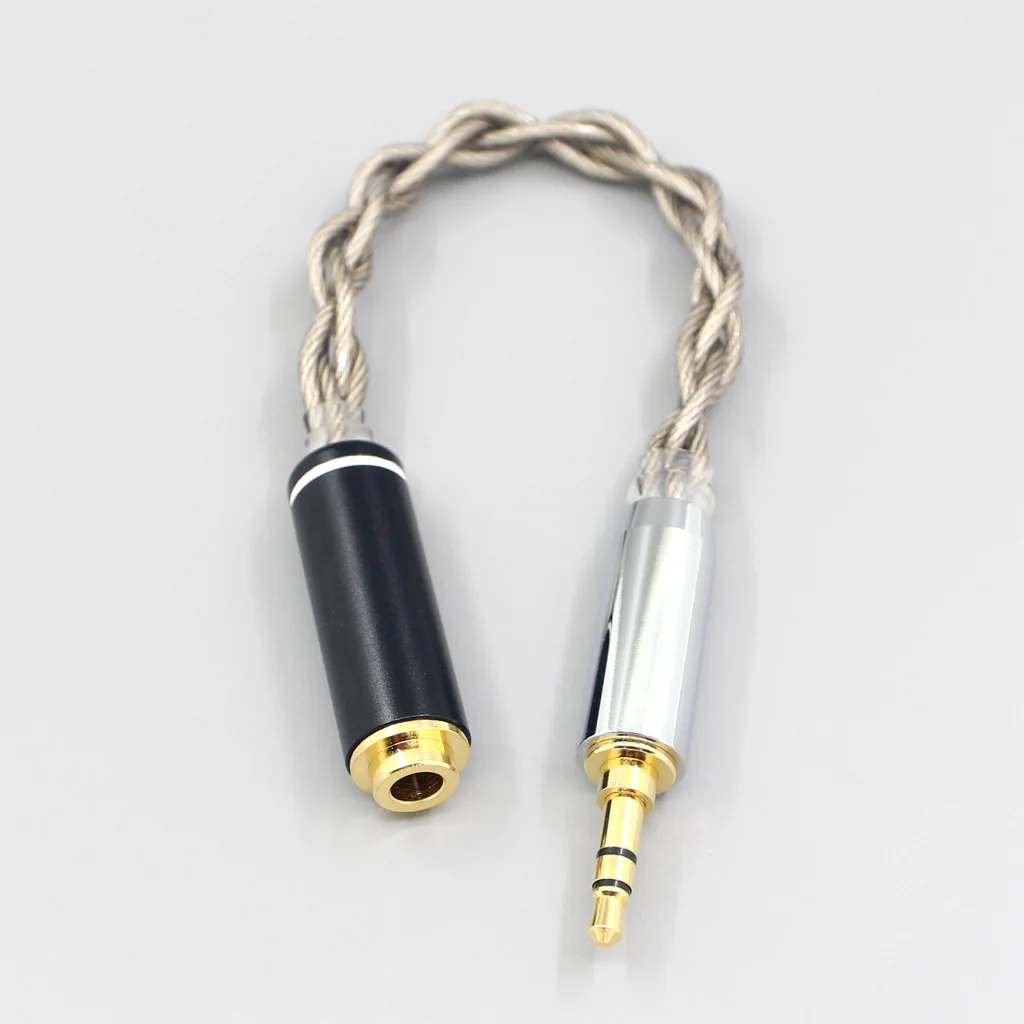 ピュアシルバーメッキガラスイヤホンケーブル、99% グラディフェンス、3.5mm、xlr、6.5mm、2.5mm、4.4mm、オスから4.4mm、ax、dac、zen