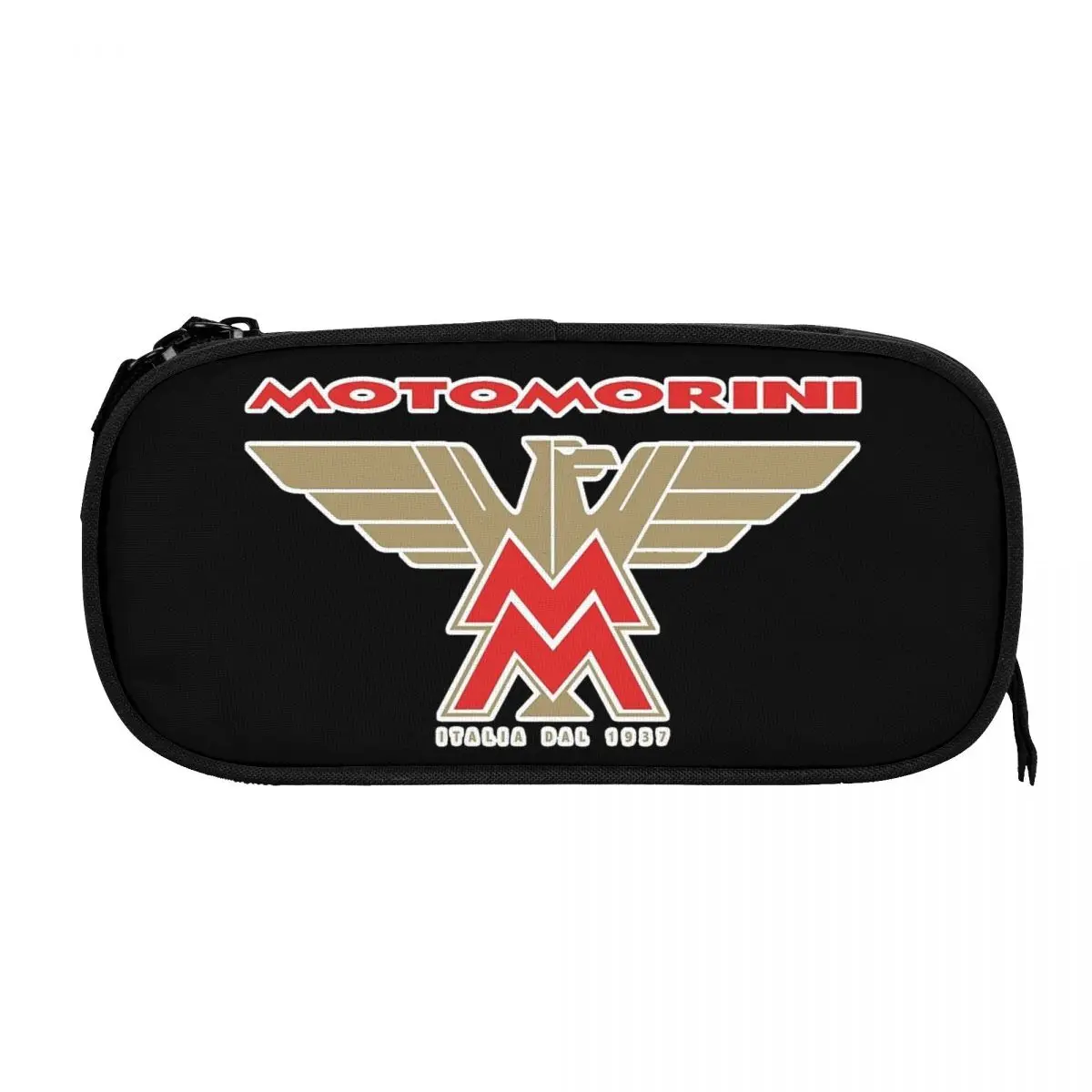 Classic Moto Morini Logo Motorcycle Pencil Case Pencilcases Pen Box for Girl Boy Big Capacity Bag Office Zipper Accessories