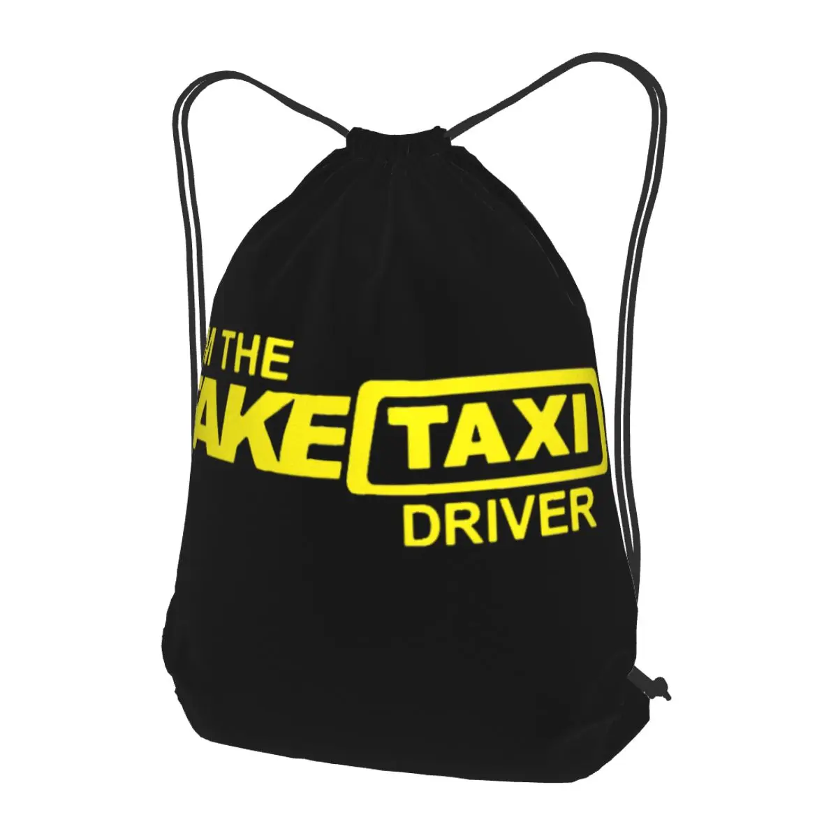 

I'M The Fake Taxi DriverBackpacks Casual Drawstring Bags Sports Bag Book Bags for Travel School