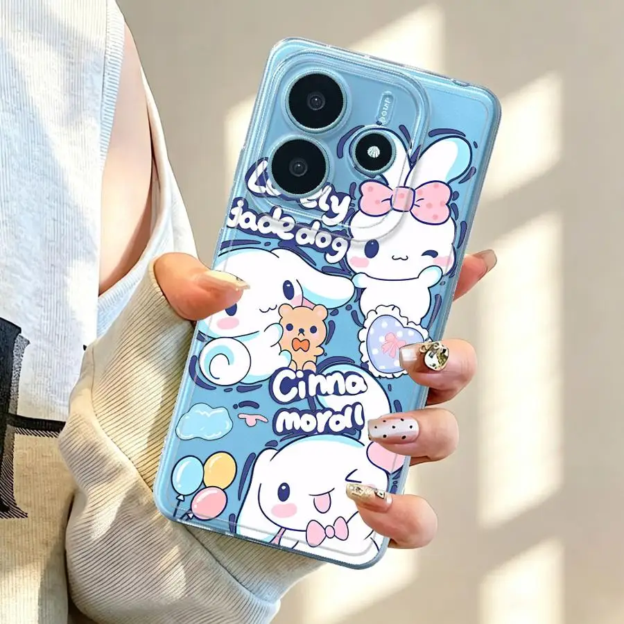 Lovely Sanrio Cinnamoroll Soft Phone Cover Case for Xiaomi Redmi Note 15 11S 10S 9 10 13C 11 A4 12S 14C 12 Note 13 14 Pro Plus view 2
