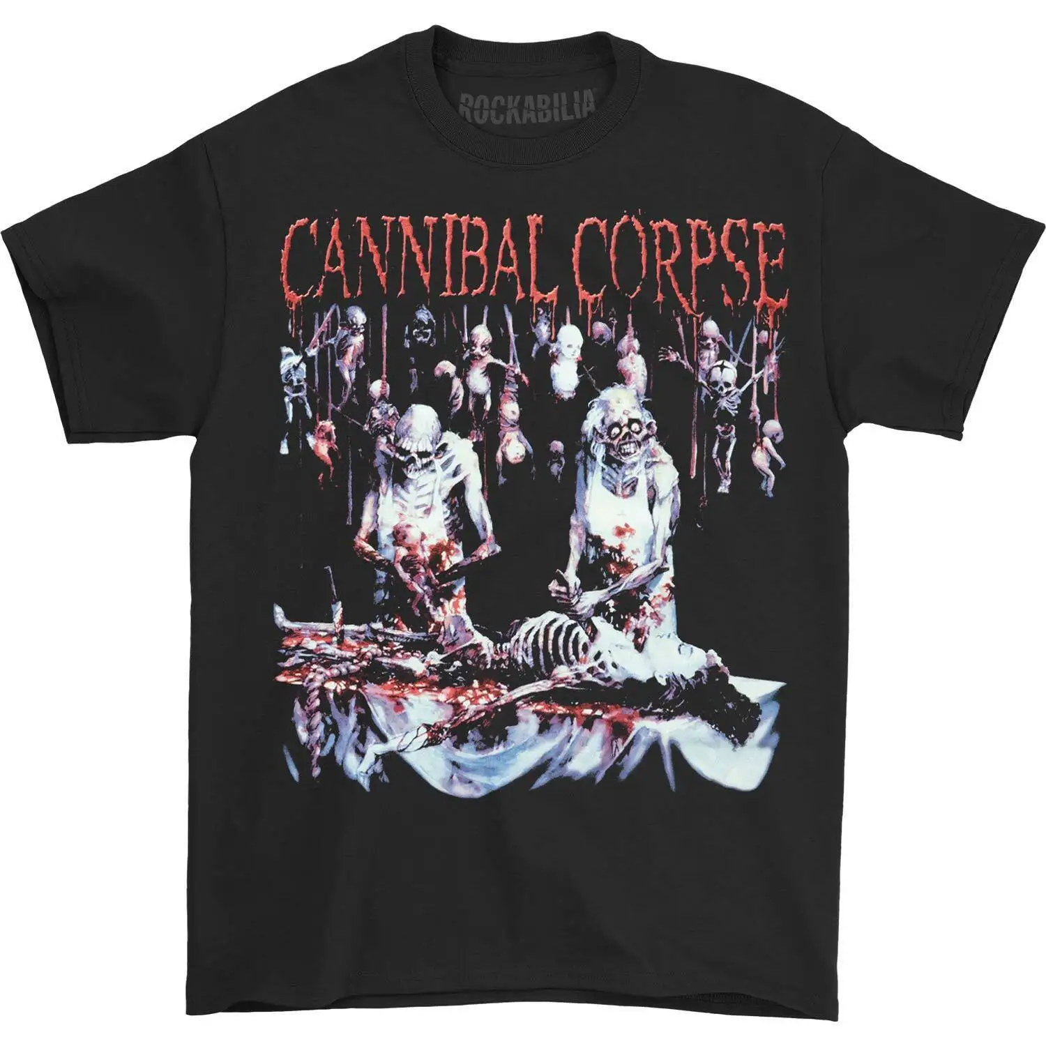 Men'S Cannibal Corpse Butchered At Birth T Shirt Medium Black