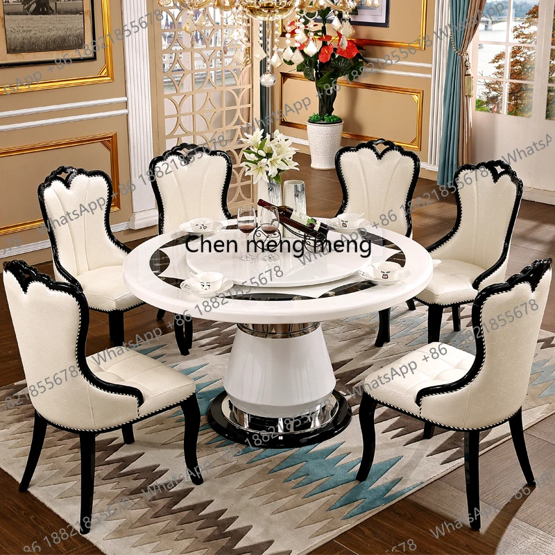 

Side Round Dining Table Console Center Luxury Lounge Portable Dining Table Service Bistro Mesas De Jantar Living Room Furniture