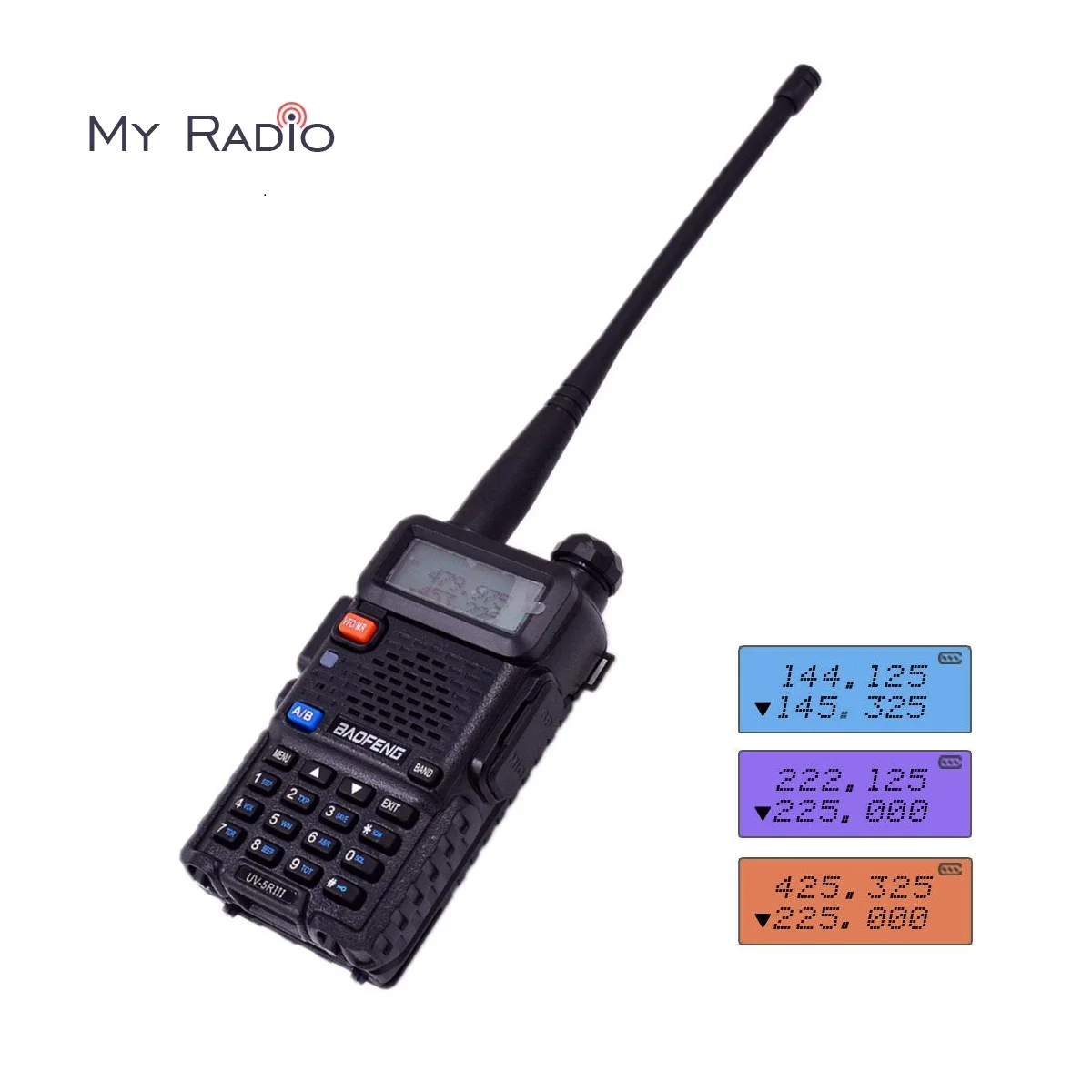 Baofeng Uv5r Iii Two Way Radio 136-174mhz 220-260mhzmhz 400-470mhz Tri Band Rescue Outdoor Ham Amateur Wireless Comunication