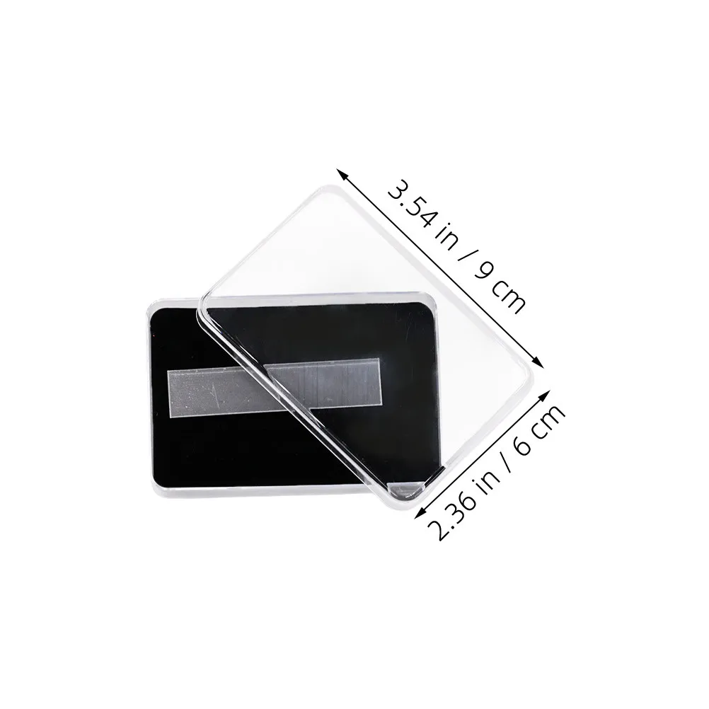 Press on Nail Organizer Box Clear Acrylic Storage Case for Nail Tips Gel Polish False Nails Salon Home Use Portable Lightweight
