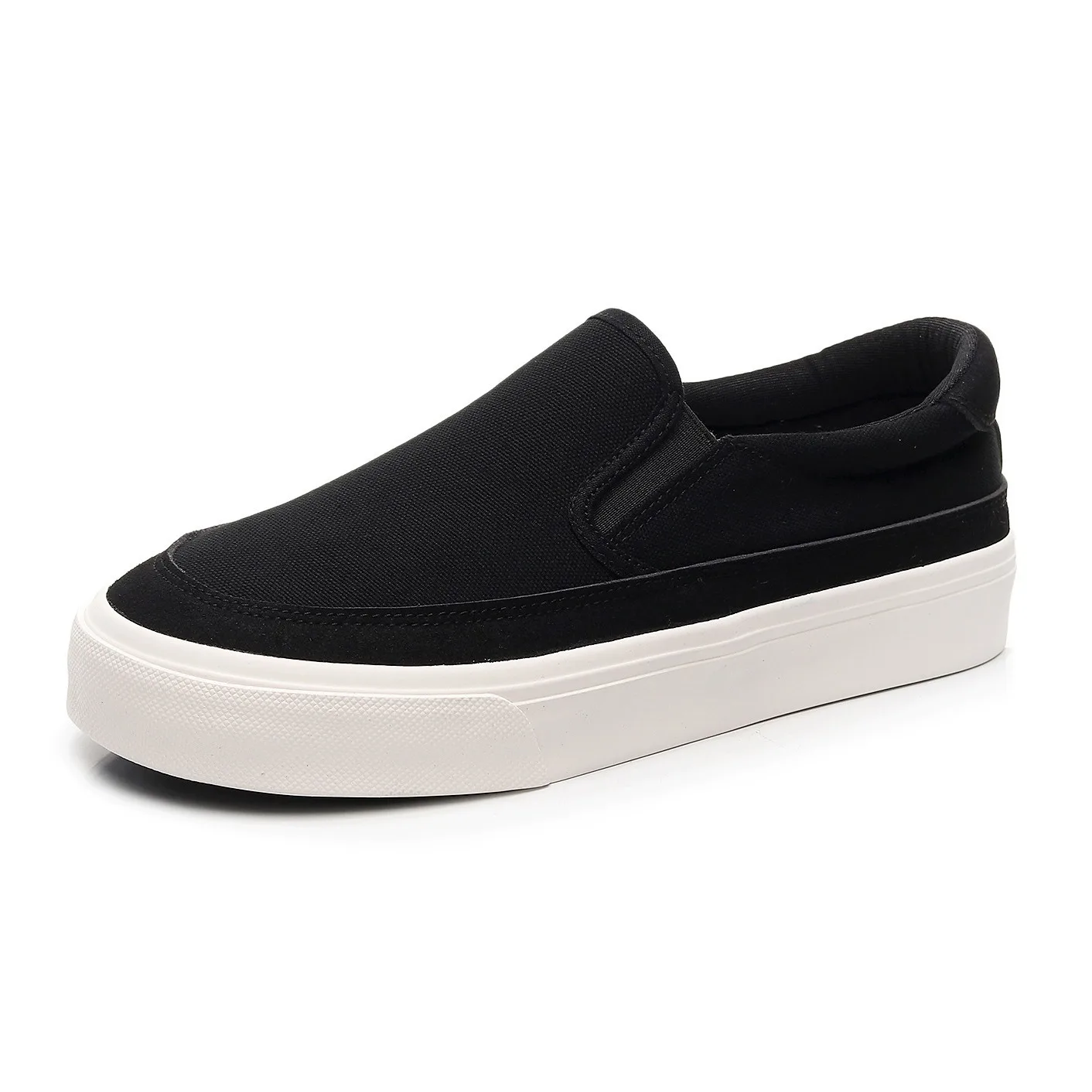 

New Spring / Autumn Slip-on Korean Style Large-toe Lazy Shoes Sneakers Casual Rubber Sole Men's Shoes Zapatos De Hombre