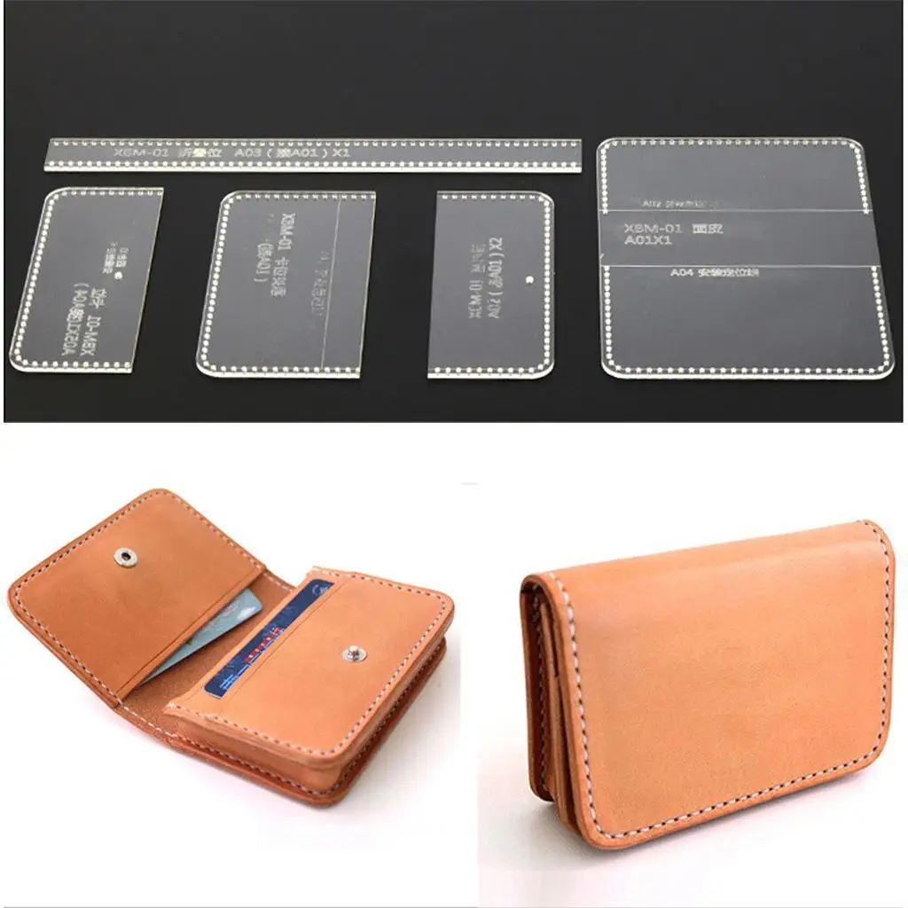 Handbag Transparent Acrylic Template Wallet Leather Pattern Acrylic Leather Templates DIY Sewing Accessories for Bags