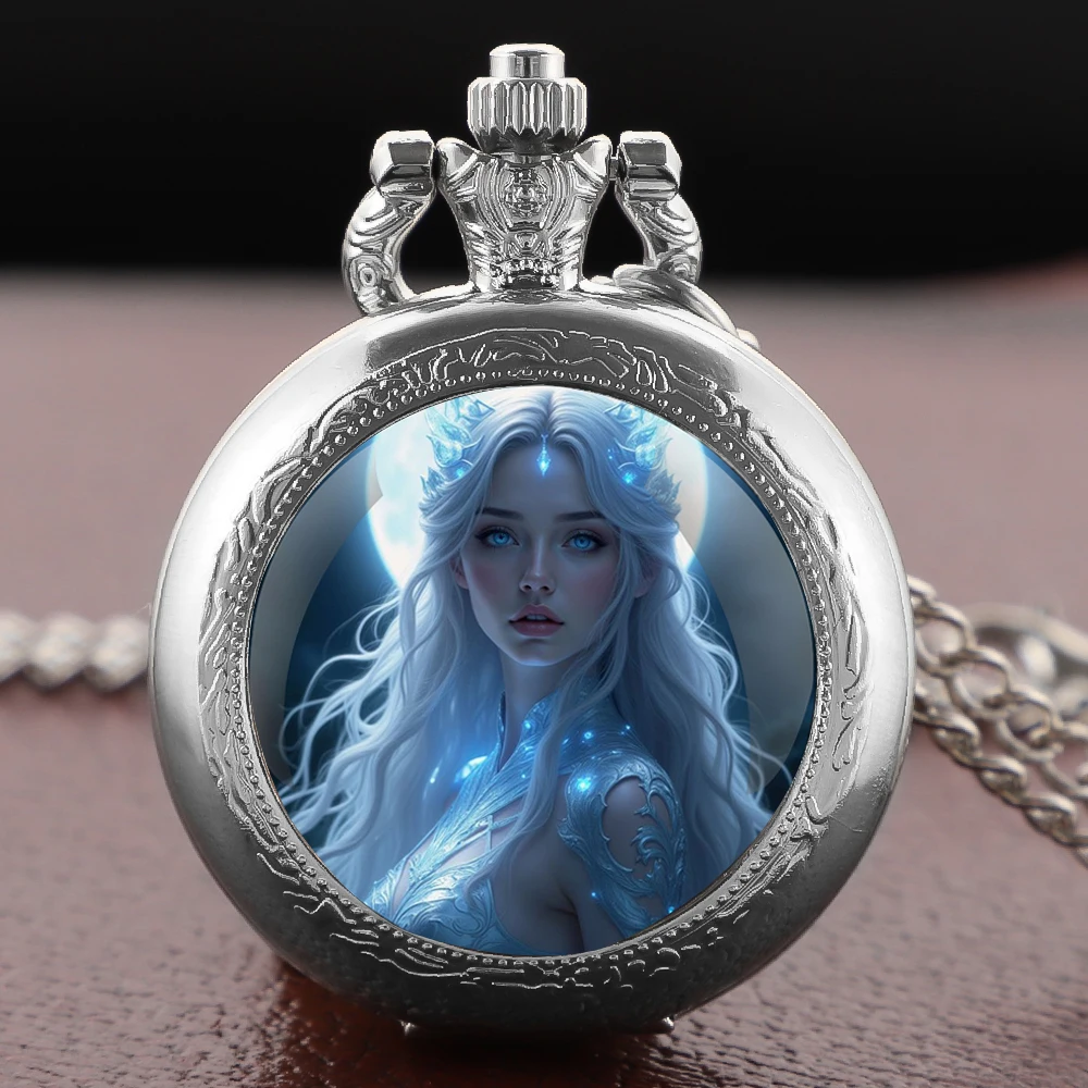 آلهة تصميم خمر ساعة جيب كوارتز خمر المرأة قلادة الإكسسوارات ساعة رجالي هدايا الأطفال Relojes De Bolsillo #2