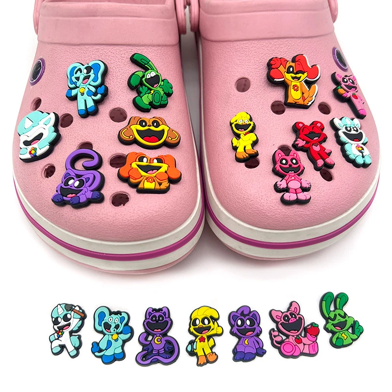 Miniso Grappige Dieren Cartoon Serie Schoendecoratie Ontwerper Voor Klompen Glijbanen Sandalen Pvc Schoen Decoraties Kid Party Geschenken