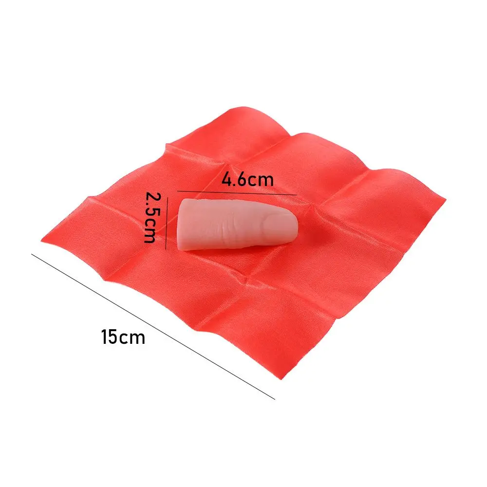 Gifts Funny  Red Silk Magic Props Street Trick Scarf Disapper Magic Finger Magic Tricks Magic Tricks Finger Thumb Tip