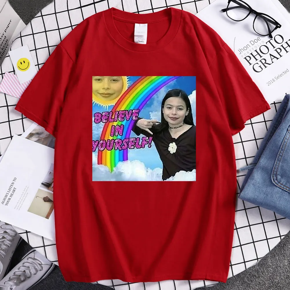 Miranda Cosgrove T Shirt Funny Edgy Teens Roc Rex Orange County Graphic Meme Oversized  T-shirts Harajuku Streetwear T-shirt