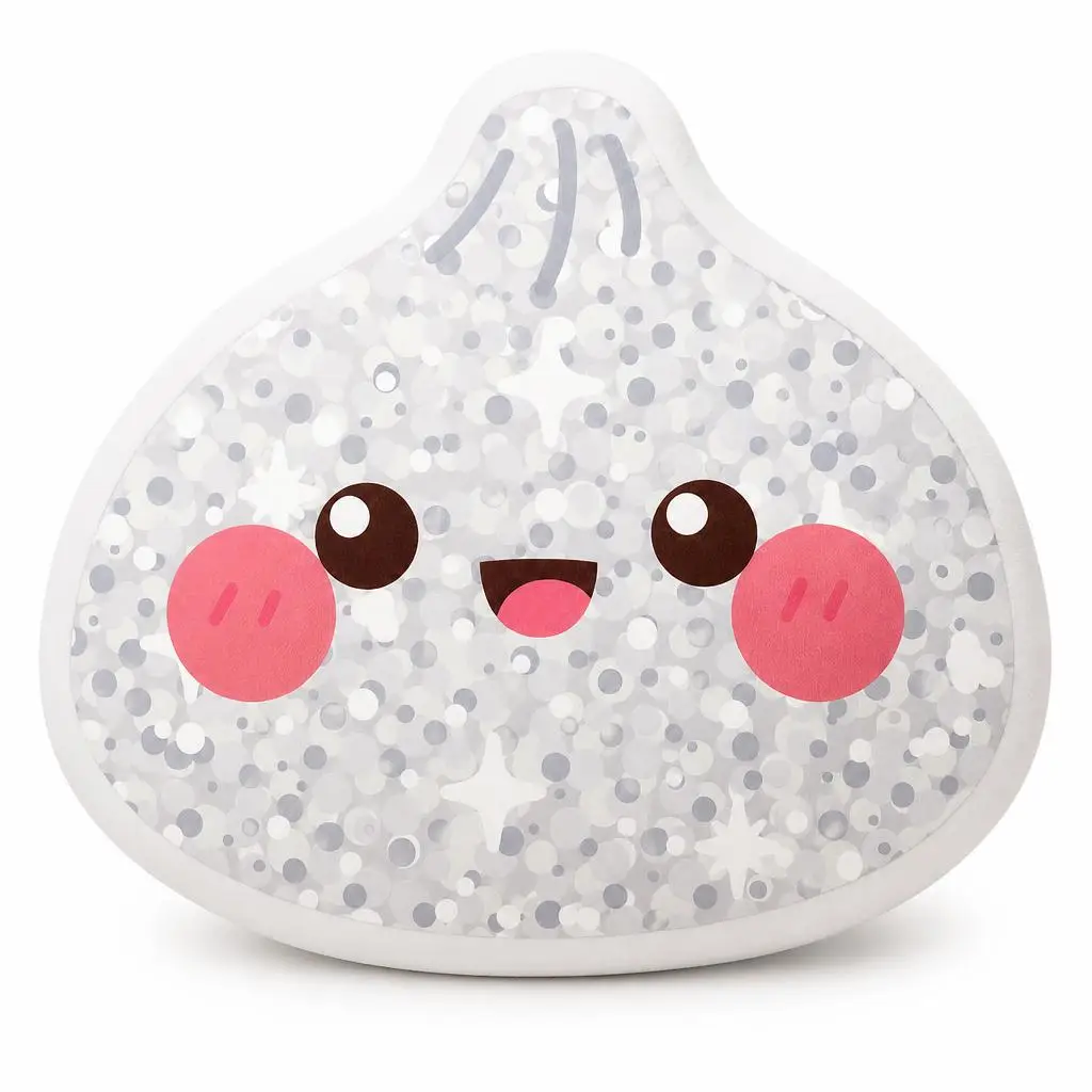 Dumpling Kawaii Cute Foodie Winter Plush Pillow Cushion Irregular Stuffed Throw Pillow Home Decor Gift Sofa Bed Couch