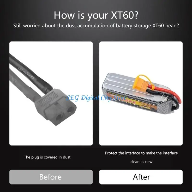 

U75B XT60 Plug Protections Sleeve XT60 Connector Guards Against Dirt Short Circuits