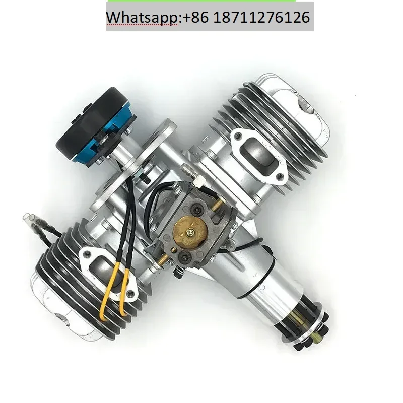 Двигатель модели самолета DLE120 с двухцилиндровой двухтактной системой электроэнергии, смещение 180W120CC Двигатель модели самолета DLE120 с двухцилиндровой двухтактной системой электроэнергии, смещение 180W120CC