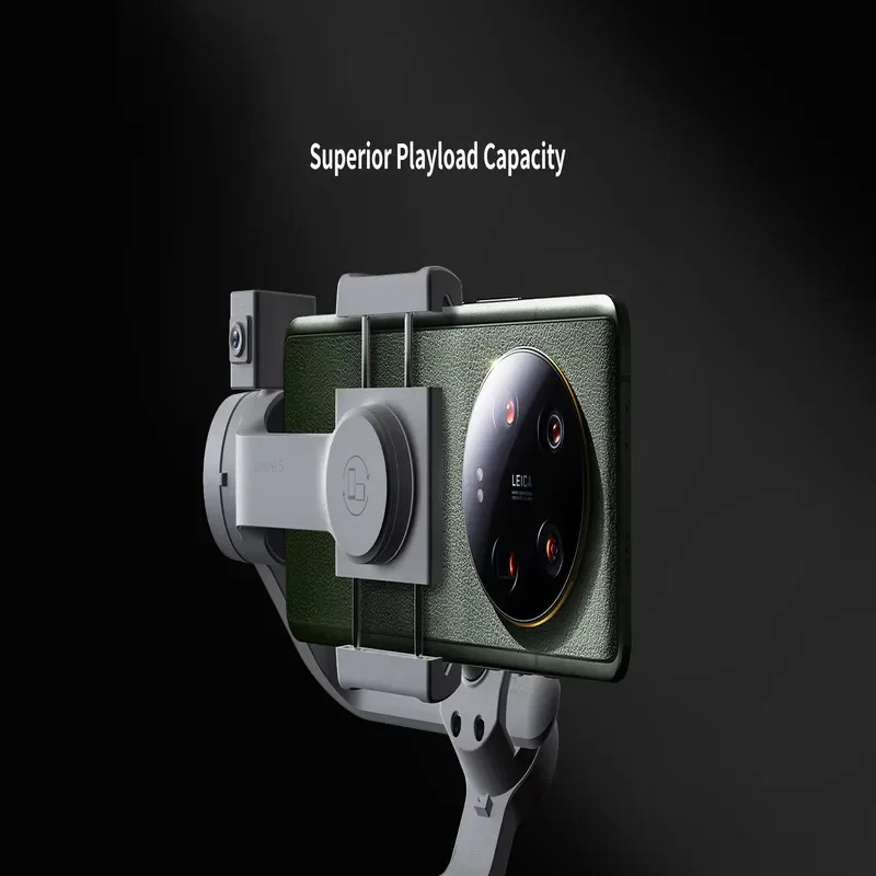 Подвес для смартфона FUNSNAP Capture5 с магнитным AI-трекером, 500 г, полезная нагрузка, 10-часовая батарея, 3 оси, Android iPhone