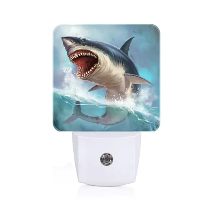 

Night Light, Plug Into Wall for Boys Girls Bedroom Decorative Square Night Light Lamp 0.5w Sleep Friendly