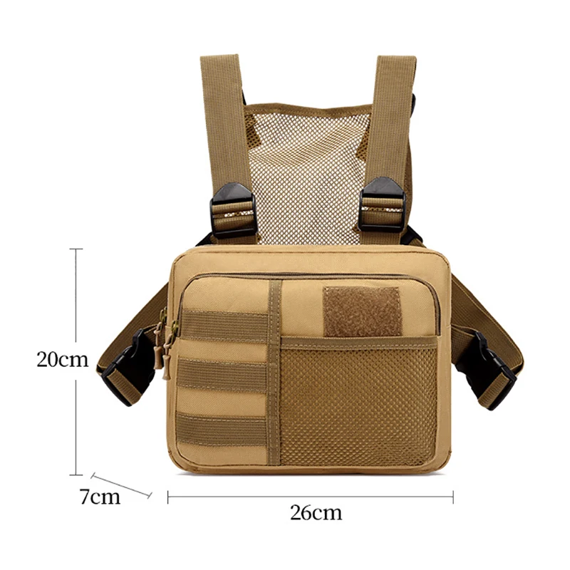 Outdoor bolsos Chest Bag Running Sports Vest Bag Camouflage Function Trendy Backpack Leisure Vest Bag Chest Pannier sac men bag