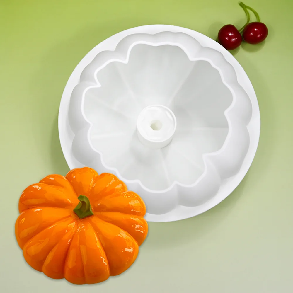 

Halloween Pumpkin Stem and Pumpkin Body Combination Mold Silicone Cake Molds Halloween Chocolate Moulds Kitchen Bakeware