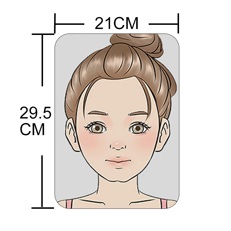 OPHIR A4 Face Paint Practice Board for Kids Reusable Colored Makeup Practice Template Creating Makeup Practice Stencil RT025