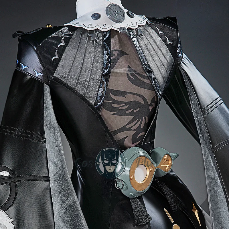 Juego Zenless Zone Zero disfraz de Cosplay para mujer Zzz Shadowmoon vestido de cuero negro brillante uniforme Anime ropa de fiesta de Halloween