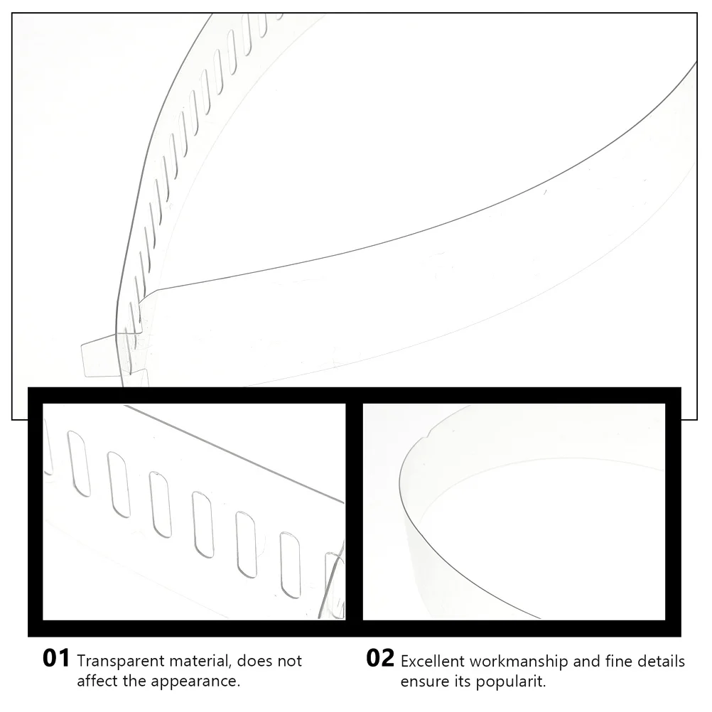 50 pcs Shirt Collar Strips Adjustable Pvc Durable Support For Shirts Blouses Clothing Accessories Collar Fixing Tools