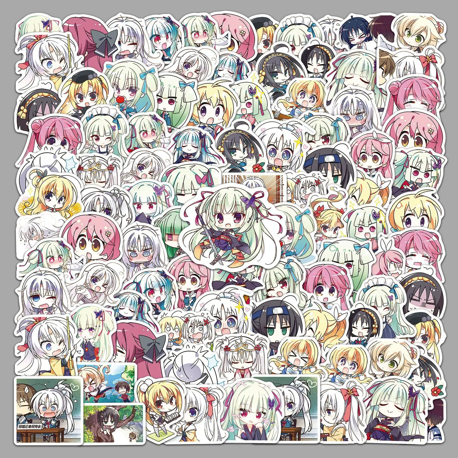 

53Pcs ‌Senren Banka‌ Graffiti Stickers Personalized Cartoon Game Creative Decorative Stickers DIY Guitar Phone Skateboard