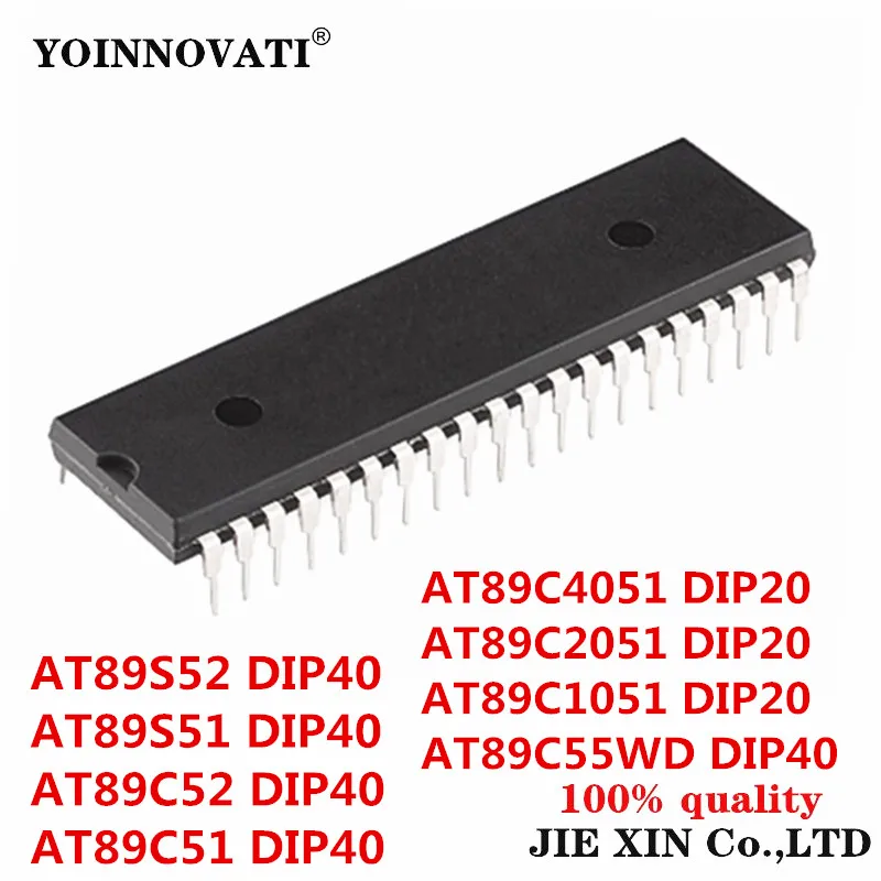 10Pcs New AT89C1051 AT89C2051 AT89C4051 DIP-20 AT89C51 AT89C52 AT89S51 AT89S52 AT89C55WD  -24PI 24PU DIP-40 module In Stock