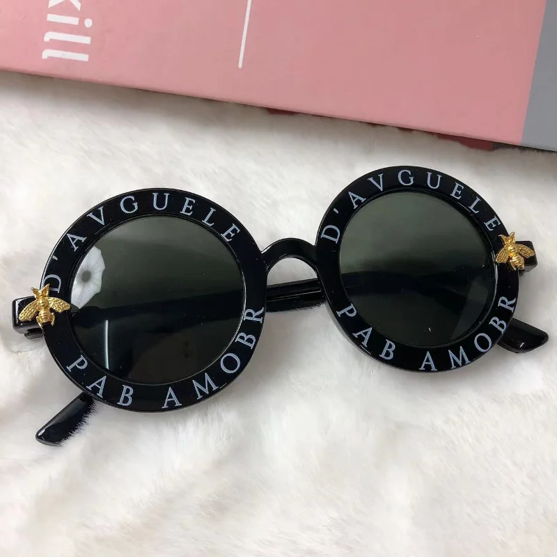 New Fashion Round Glasses Children Sunglasses Classic Cute Girls Kids Sun Glasses UV400 Protection Eyewear Baby De Sol Gafas