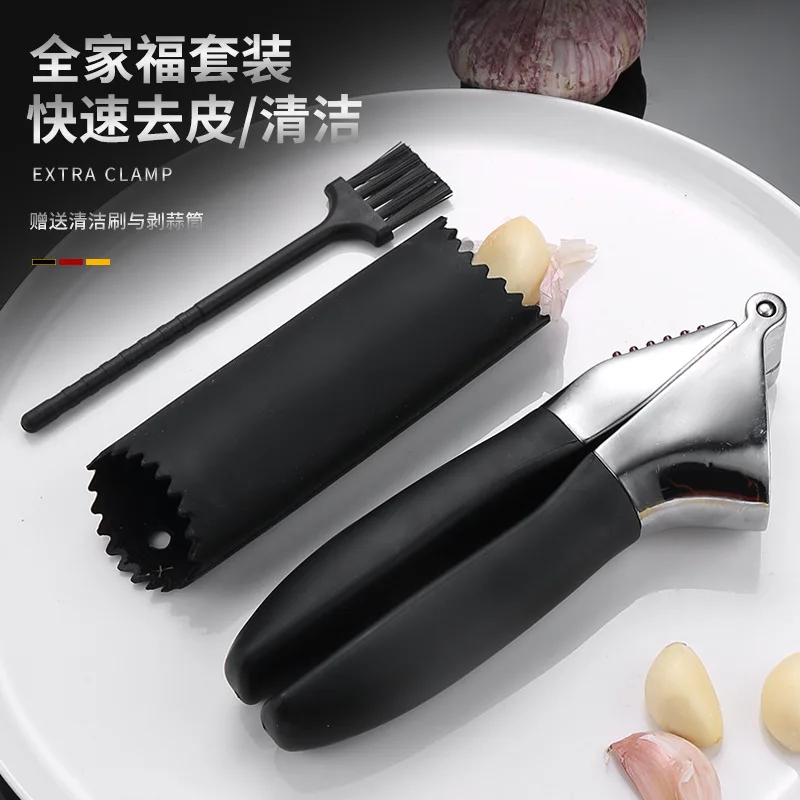 Garlic press Garlic pounder Garlic puree Manual ginger garlic device Walnut clip Household zinc alloy kitchen gadget