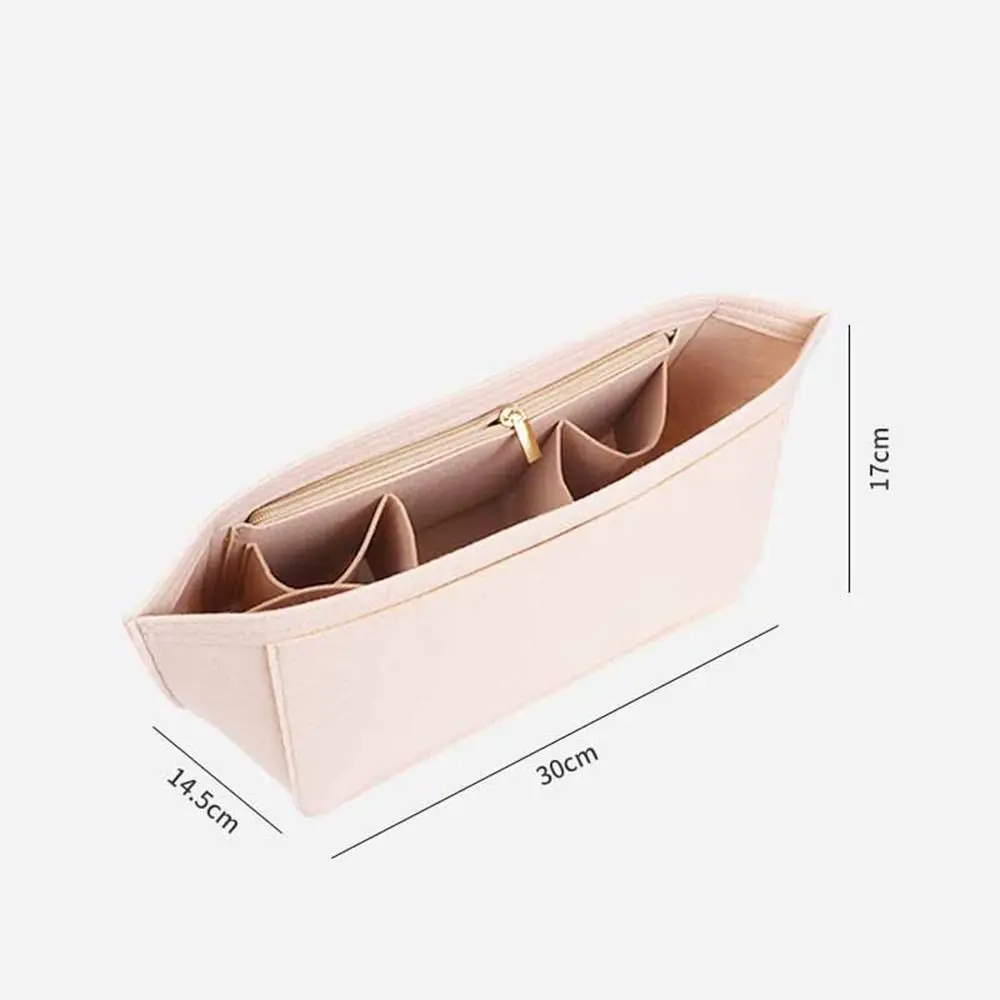 New Felt Insert Bag Travel Portable Linner Bag Multi-Pocket Storage Bags for Handbag
