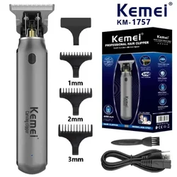 KEMEI Electric T9 Hair Clipper Men's Hair Cutting Machine Professional Hair Trimmer Beard Rechargeable Oil Head Trimer KM-1757