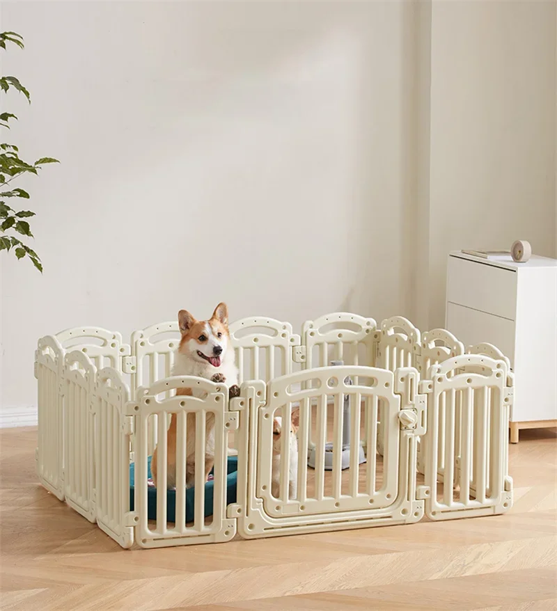 Nordic IndoorSmall Medium  Cat Cage Villa Dog Kennel Creative Puppy Large Space Dog House with Fenced Pet Supplies