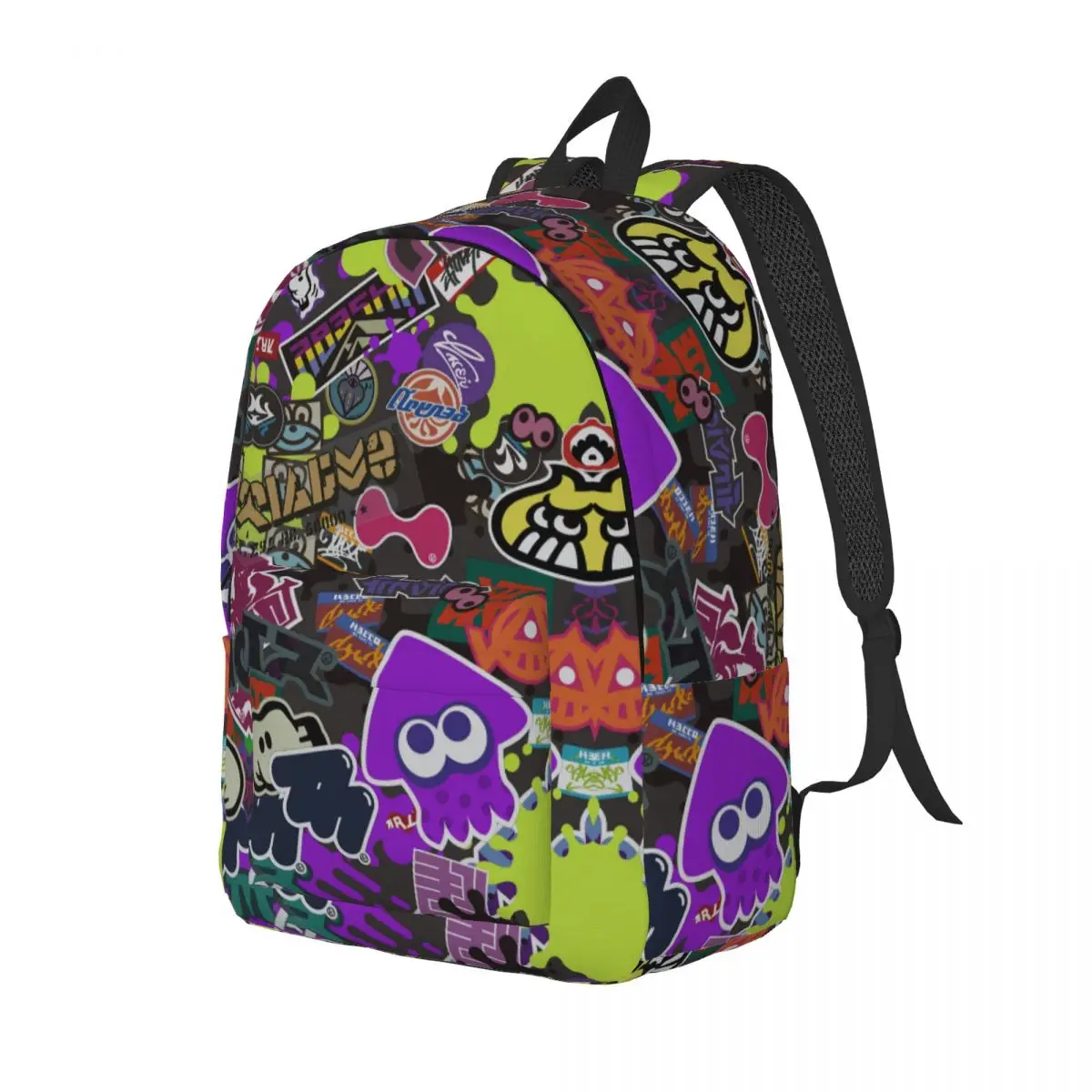 Splatoon Game Octopus Cartoon Backpack for Preschool Primary School Student Graffiti Bookbag Boy Girl Kids Daypack Travel