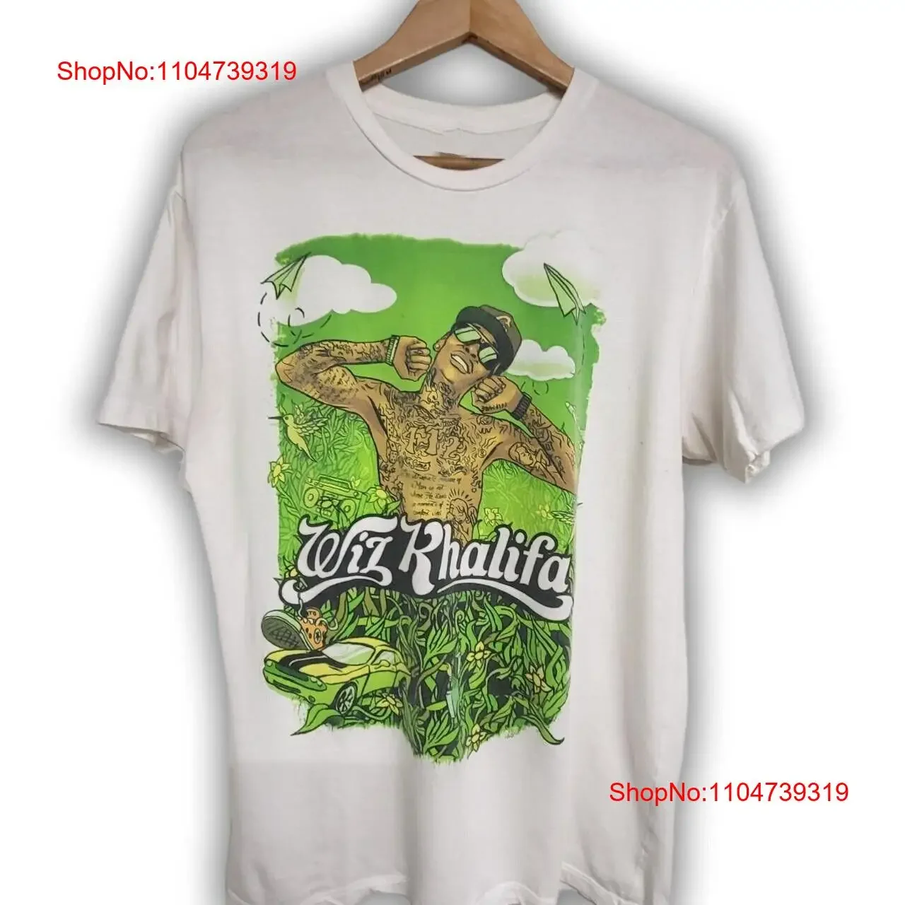 

Wiz Khalifa Tour 2016 White Cotton Size S To 4XL T Shirt BL1126 vintage Washed Unisex Stylish homme Slightly Comfortable