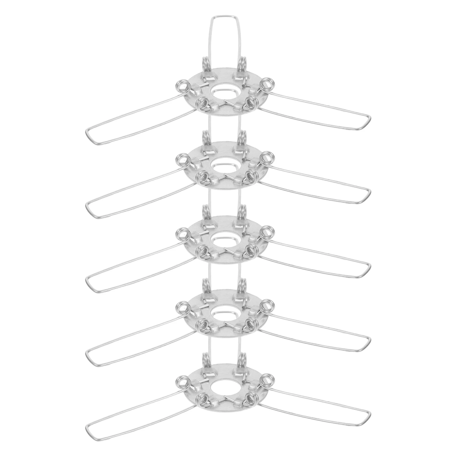 5 pçs cabeça da lâmpada primavera clipes adaptador de metal para pingente abajur de parede diy luminárias clipe na lâmpada de retenção mola recesso