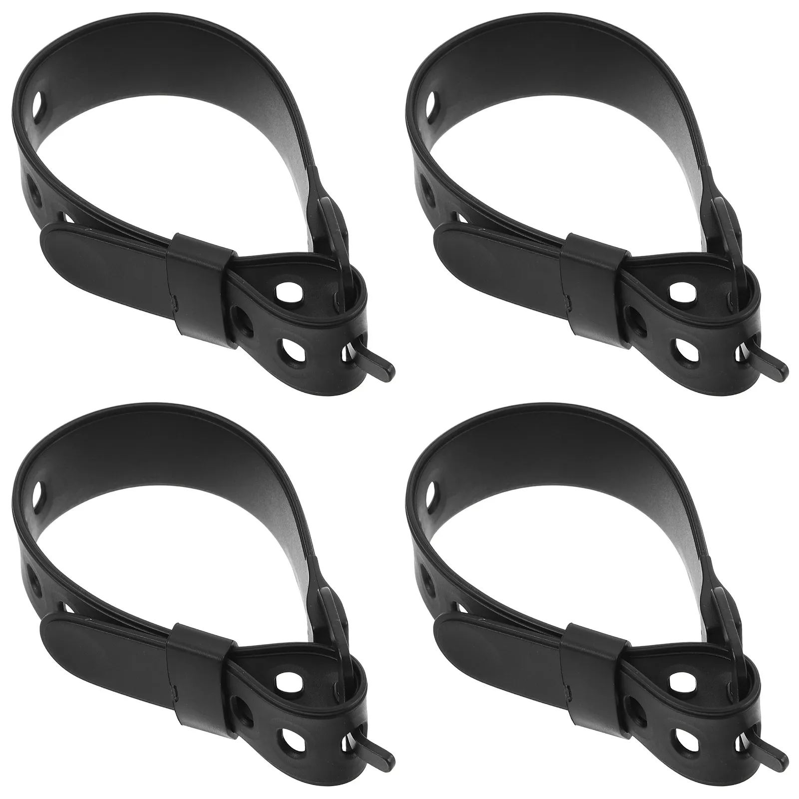 

4Pcs Adjustable Snowboard Binding Straps for Ski Boots Quick Release Cold Resistant Elastic Ratchet Strap Snowshoes Strap