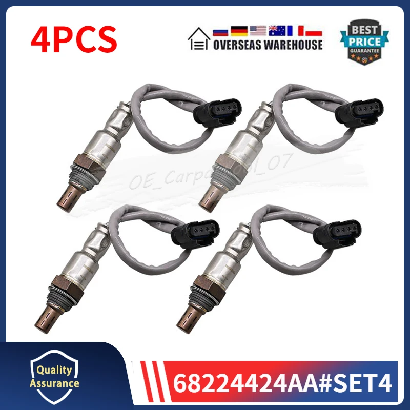 

4PCS 68224424AA Oxygen O2 Sensor For 2021 2022 2023 JEEP GRAND CHEROKEE L 3.6L