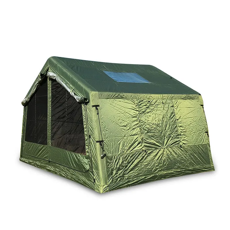 Inflatable tent 3-5 people outdoor camping outdoor folding hut rainstorm-proof camping overnight winter warm