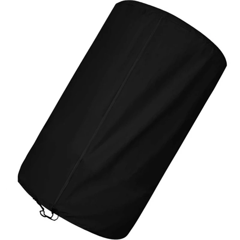 Single Piece Tire Cover in Black Silver for Four Tires Stacked Made from Reliable 420D Oxford Cloth with Size Variants Available
