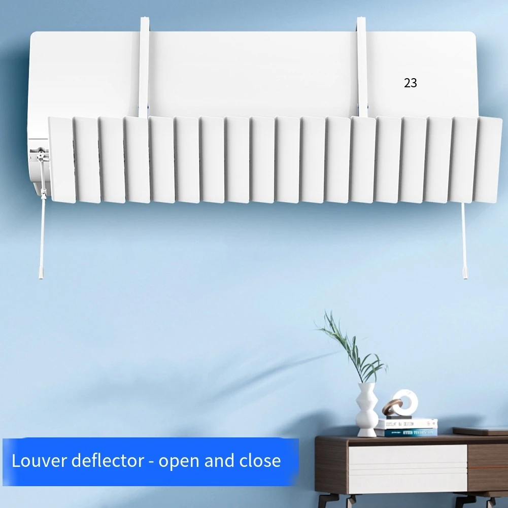 Energy Efficient Air Conditioning Accessory Easy Installation Kit White Wind Deflector Effective Air Circulation