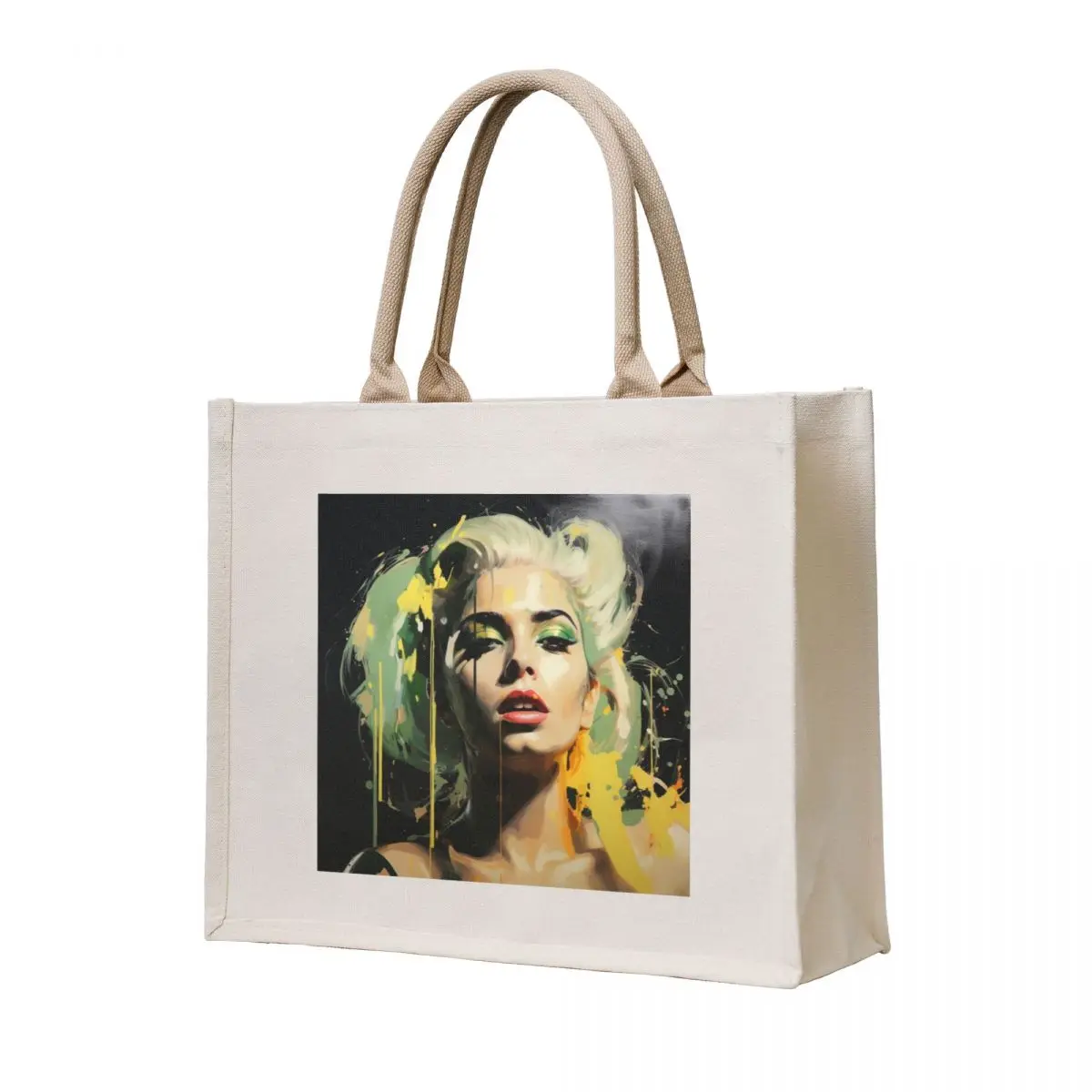 

Drawing Lady Gaga Tote Bag hand bag hand bags ecological bags canvas bags