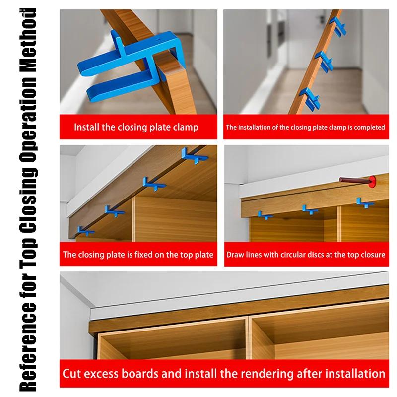 Wardrobe Closing Board Clip Woodworking 16-18mm Jigs Closing Fixing Clip Carpentry Closing Fixed Clamp Tool Wood Marking Fixed