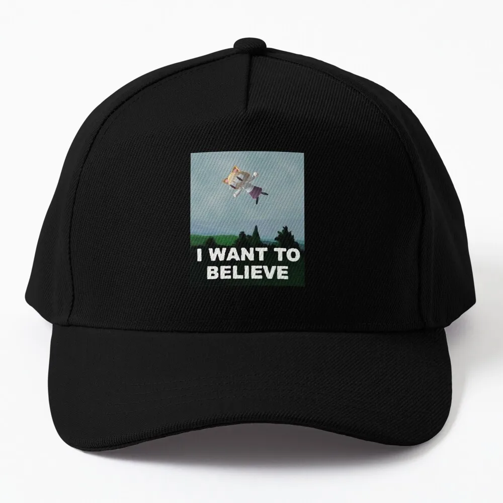 Neco-Arc I WANT TO BELIEVE Baseball Cap fishing hat Big Size Hat custom hats Hat Man For The Sun Women's Hats 2024 Men's