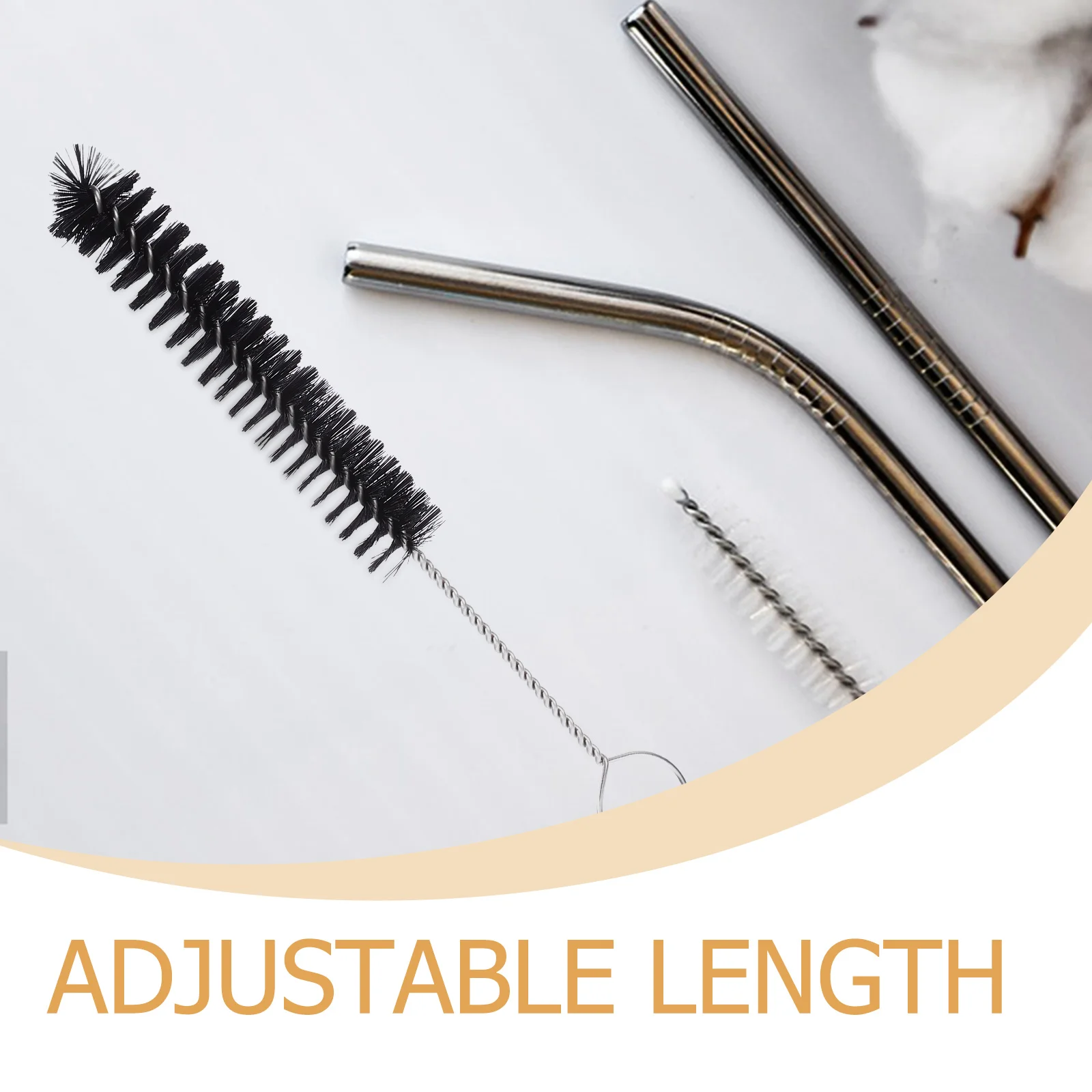 

Pipe Cleaning Brush Brushes for Long Tube Scrubbing Cleaner 304 Stainless Steel Small Cleaners