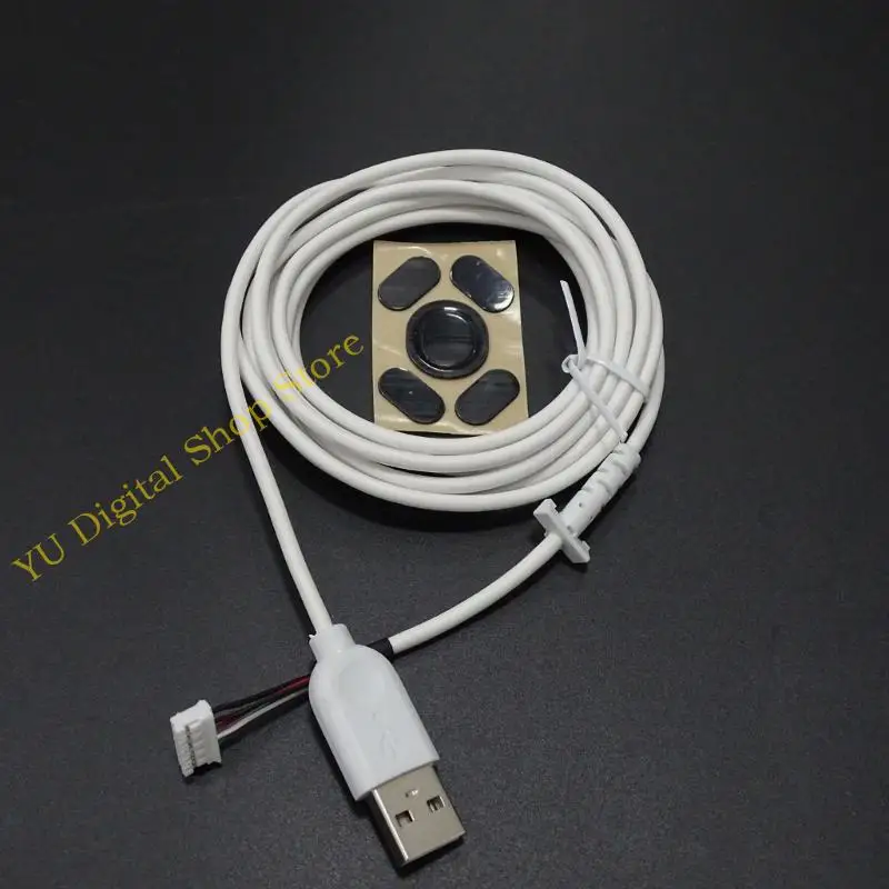 96BA 1Set Durable USB Cable USB y Pies mouse para G102 Gaming Mouse