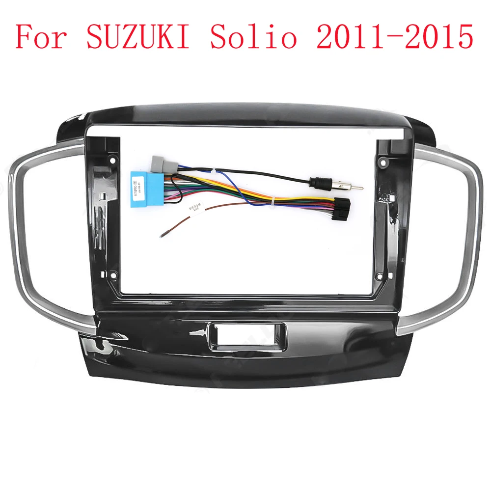 HAOCHEN 2 DIN 9 Inch Car Frame Fascia Adapter For SUZUKI Solio 2011-2015 Android Radio Dash Fitting Panel Kit